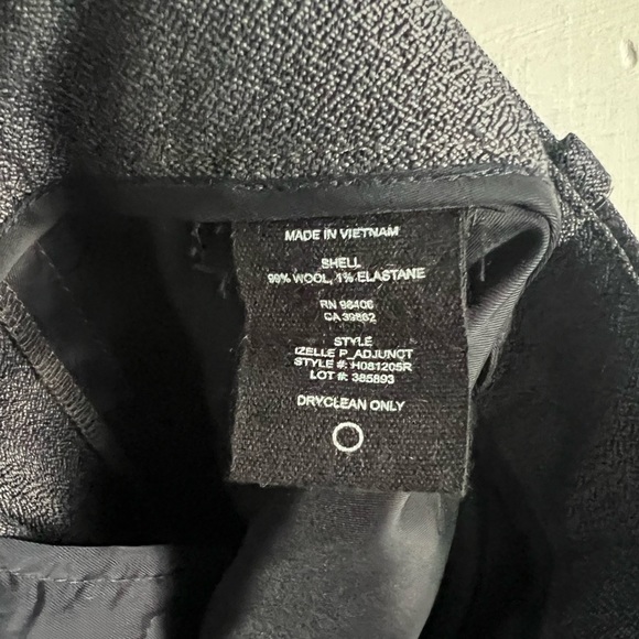 THEORY Izelle P wool pants, size 8, Navy Gray color, NWT - Picture 8 of 8